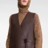 Ebony – Chaqueta sin mangas de cuero