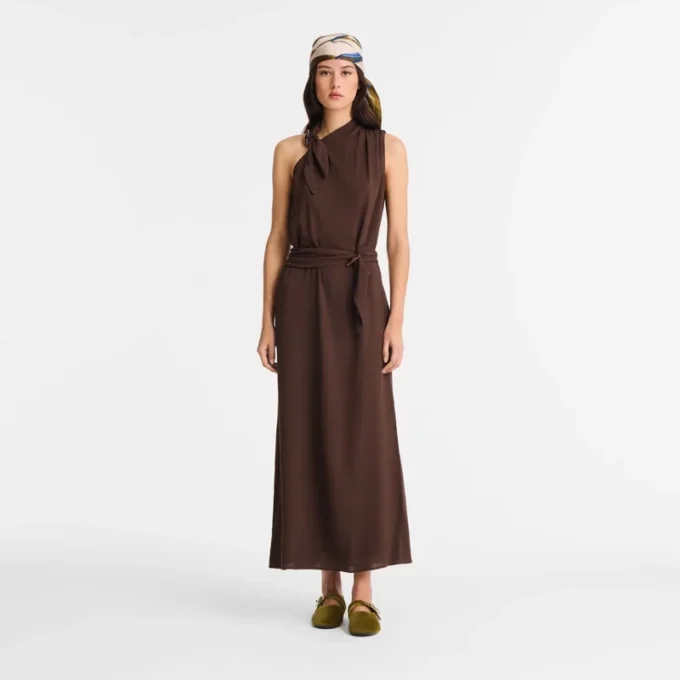 Ebony – Vestido de gabardina