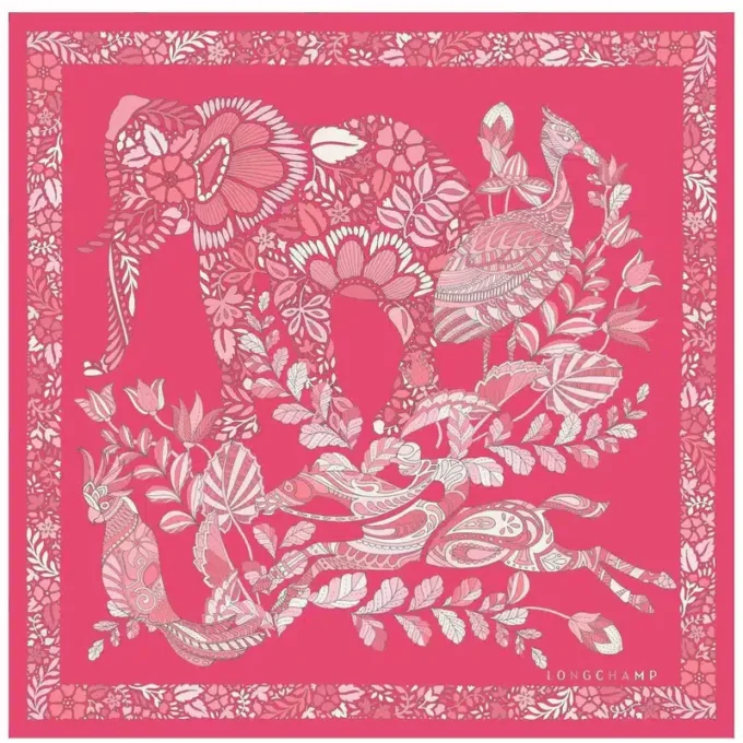 Forêt Longchamp Pañuelo de seda 50