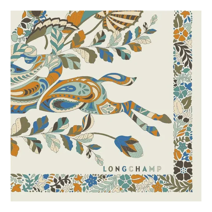 Forêt Longchamp Pañuelo de seda 50
