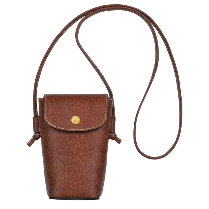 Funda para teléfono épure con cordón de cuero
