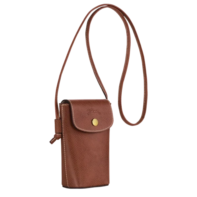 Funda para teléfono épure con cordón de cuero