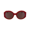 Gafas de sol rojas de resina vegetal