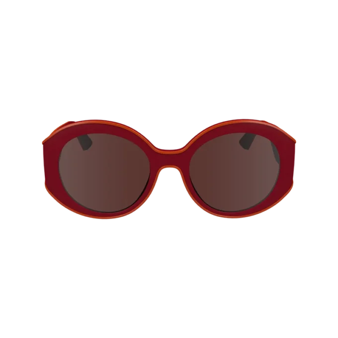 Gafas de sol rojas de resina vegetal