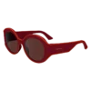 Gafas de sol rojas de resina vegetal