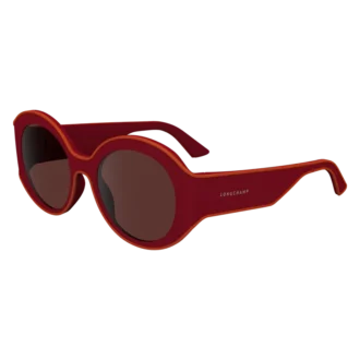 Gafas de sol rojas de resina vegetal