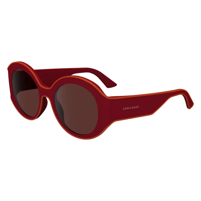 Gafas de sol rojas de resina vegetal