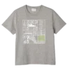 Gris – Camiseta de jersey estampada