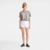Blanco – Pantalones cortos de gabardina