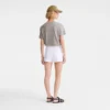 Blanco – Pantalones cortos de gabardina