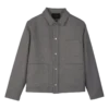 Gris – Chaqueta de franela