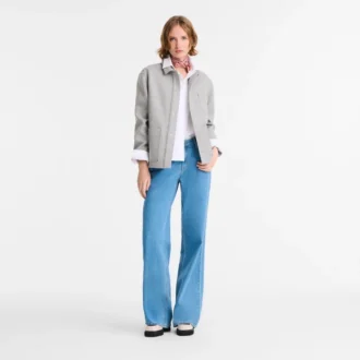 Gris – Chaqueta de franela