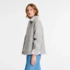 Gris – Chaqueta de franela