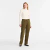 Pantalones rectos de piel