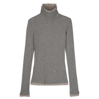 Jersey fino de cuello alto