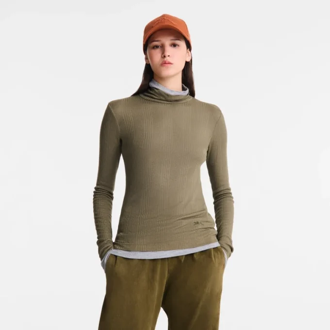 Jersey fino de cuello alto