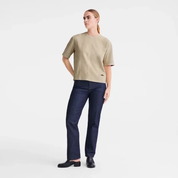 Lino – Cuero Top corto de cuero