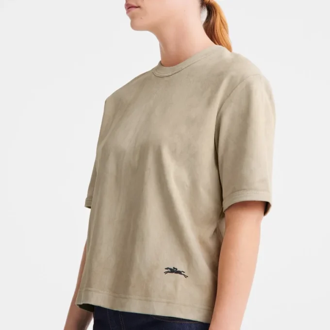 Lino – Cuero Top corto de cuero