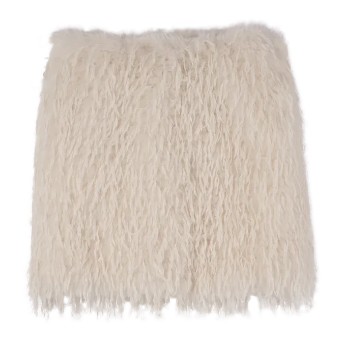 Marfil – Falda de pelo sintético