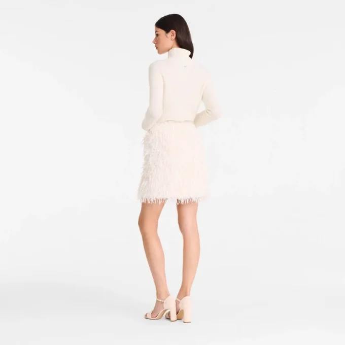 Marfil – Falda de pelo sintético