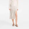 Marfil – Falda midi con lentejuelas