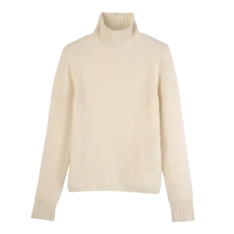 Marfil – Jersey de cuello alto de punto