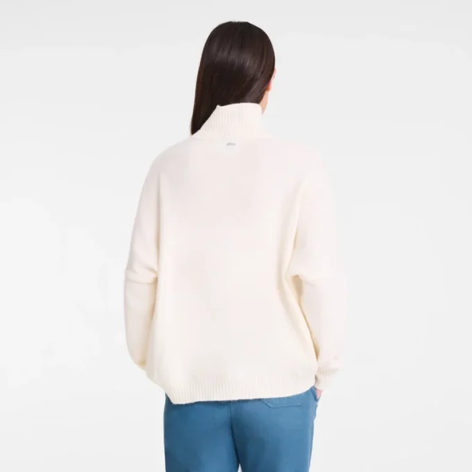 Marfil – Jersey de cuello alto de punto