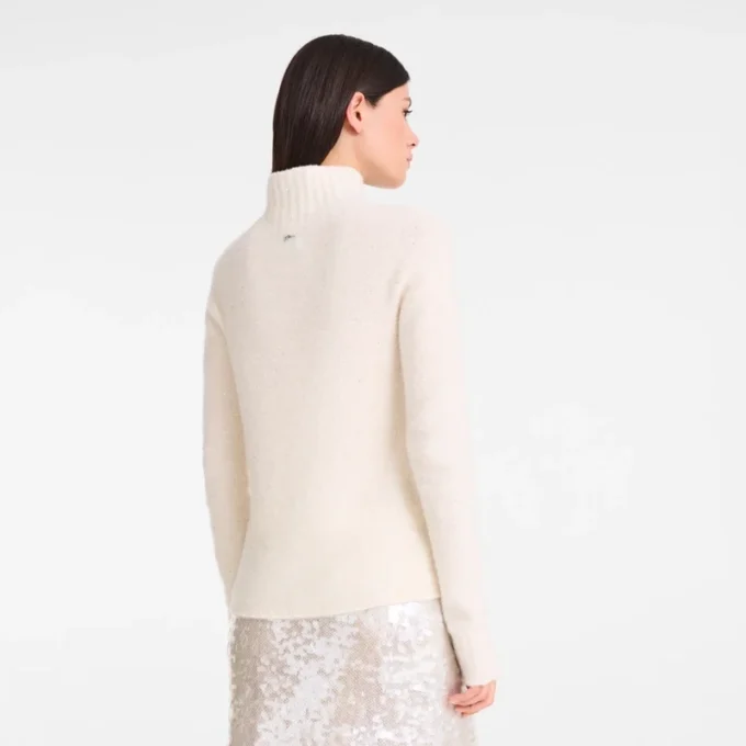 Marfil – Jersey de cuello alto de punto