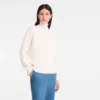 Marfil – Jersey de cuello alto de punto