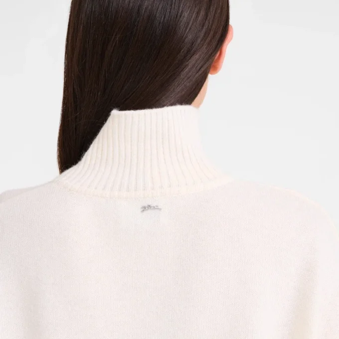Marfil – Jersey de cuello alto de punto