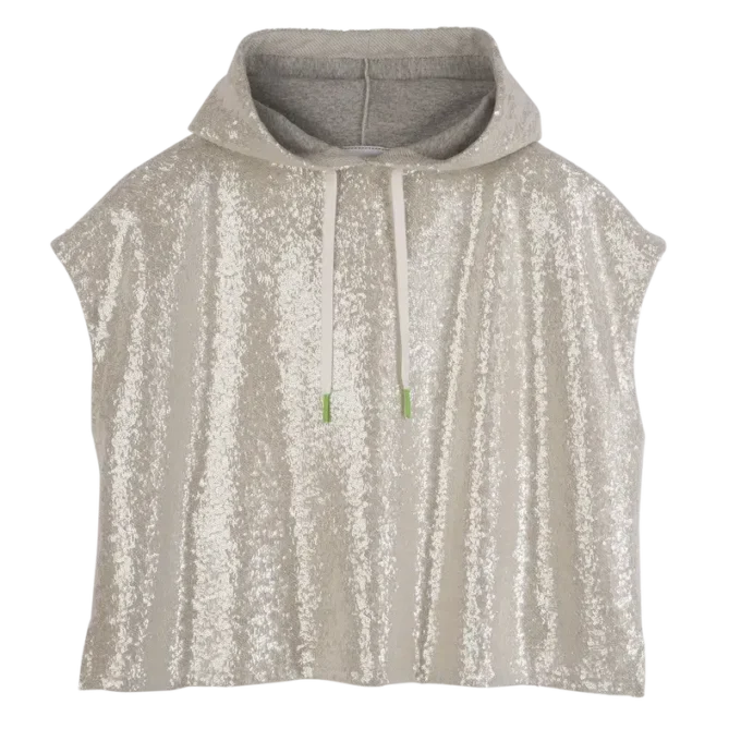 Marfil – Sudadera con lentejuelas