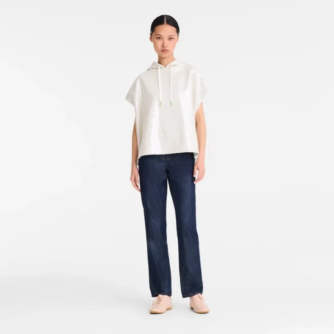 Marfil – Sudadera con lentejuelas