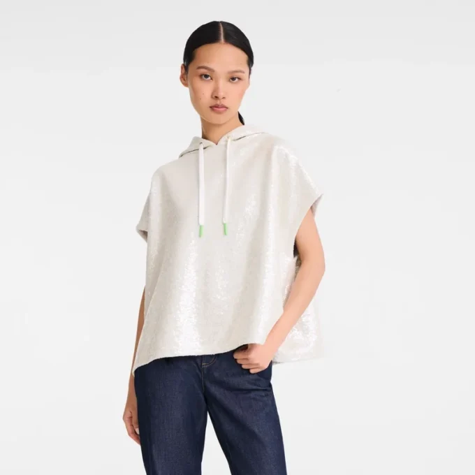 Marfil – Sudadera con lentejuelas