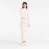 Marfil – Vestido largo de punto