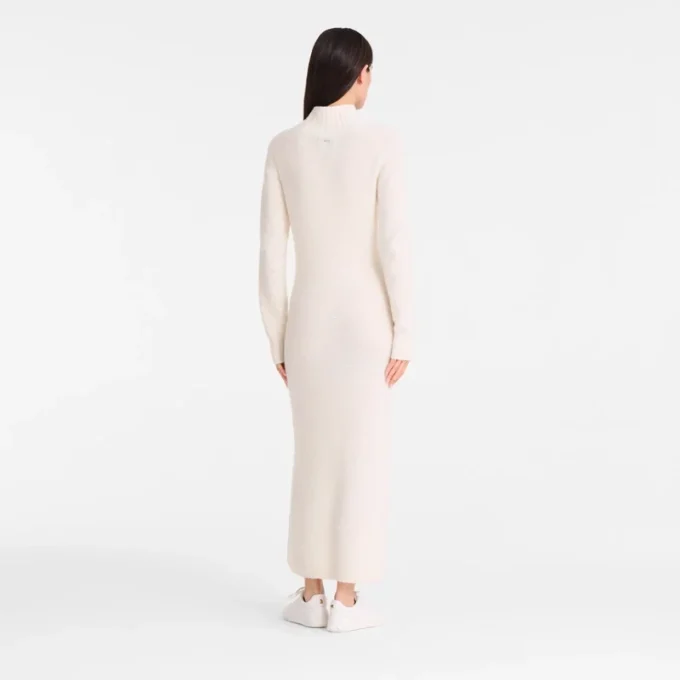 Marfil – Vestido largo de punto