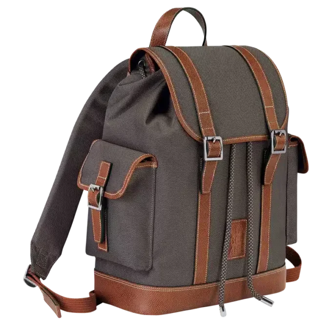 Marrón – Mochila Boxford de lona reciclada