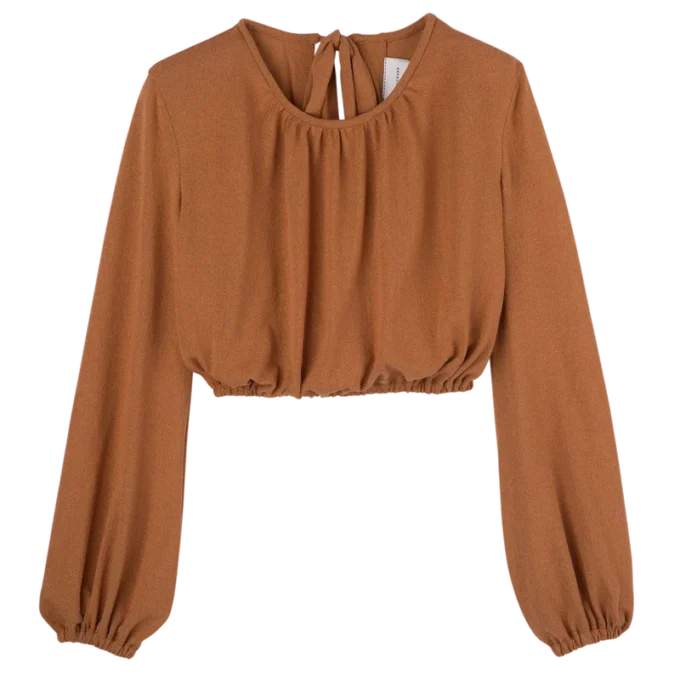 Ámbar – Top de jersey crepé
