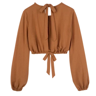Ámbar – Top de jersey crepé