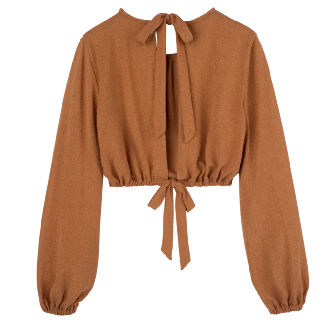 Ámbar – Top de jersey crepé