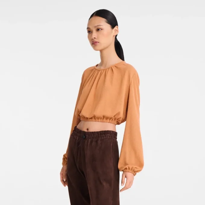 Ámbar – Top de jersey crepé
