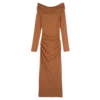 Ámbar – Vestido largo de jersey crepé