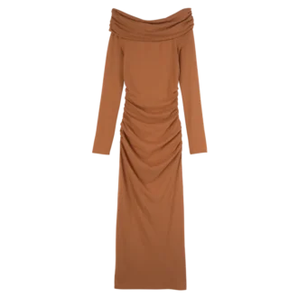 Ámbar – Vestido largo de jersey crepé