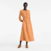 Ámbar – Vestido largo de jersey crepé
