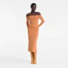 Ámbar – Vestido largo de jersey crepé