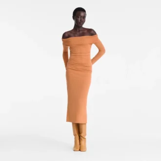 Ámbar – Vestido largo de jersey crepé
