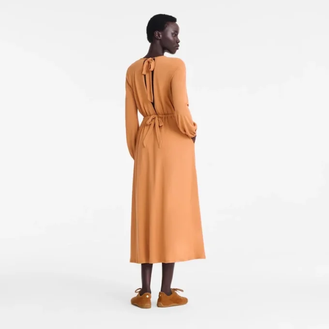 Ámbar – Vestido largo de jersey crepé