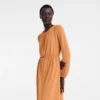 Ámbar – Vestido largo de jersey crepé