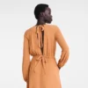 Ámbar – Vestido largo de jersey crepé