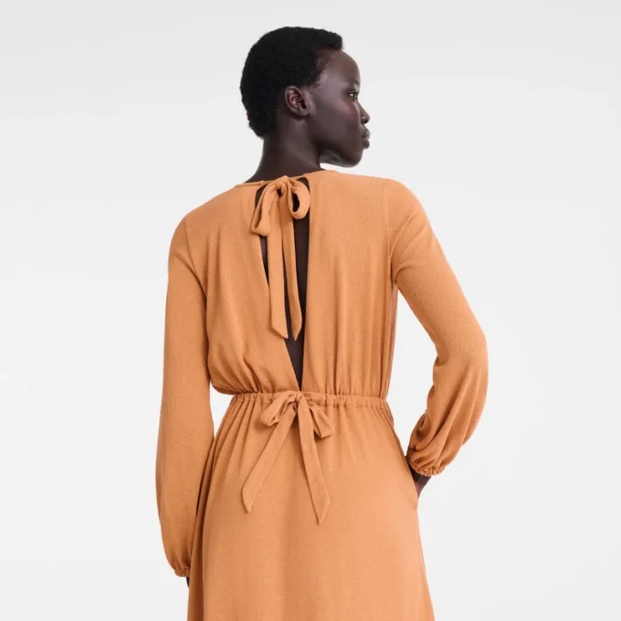 Ámbar – Vestido largo de jersey crepé