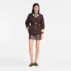 Moca/Pistacho – Chaqueta acolchada de tafetán técnico